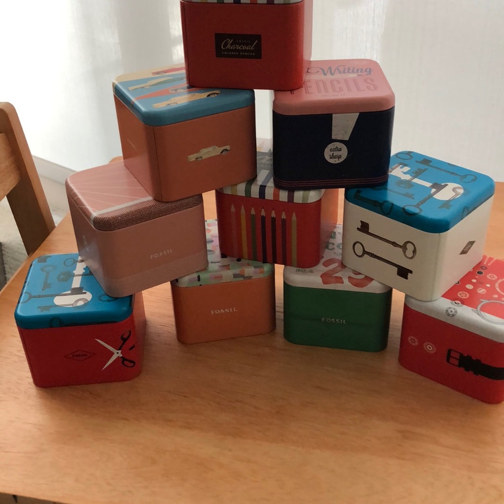 Collectible Fossil Tins